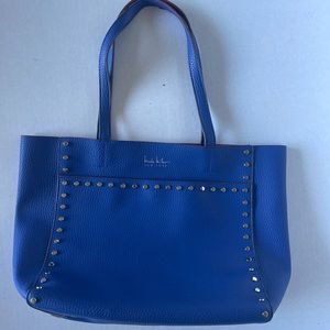 Nicole Miller Hudson Studded Tote Cobalt Blue